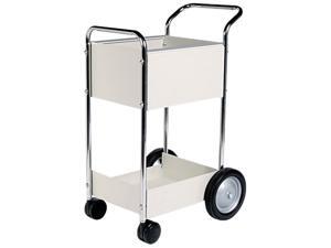 Fellowes 40924 Steel Mail Cart, 75-Folder Capacity, 20w x 26d x 39h, Dove Gray Fellowes 40924 Steel Mail Cart, 75-Folder Capacity, 20w x 26d x 39h, Dove Gray