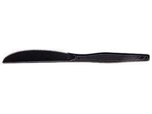 Dixie KM507 Plastic Tableware, Heavy Mediumweight Knives, Black, 100/Box Dixie KM507 Plastic Tableware, Heavy Mediumweight Knives, Black, 100/Box