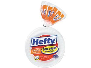 Hefty D20768 Soak Proof Tableware, Foam Plates, 7" dia, 60 Plates/Pack Hefty D20768 Soak Proof Tableware, Foam Plates, 7" dia, 60 Plates/Pack