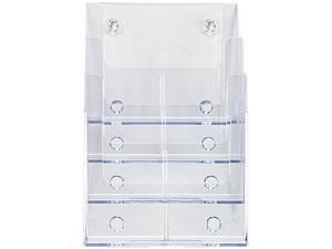 deflecto Multi Compartment DocuHolder, 4 Compartments, 9-1/4w x 7d x 13-1/2h, Clear deflecto Multi Compartment DocuHolder, 4 Compartments, 9-1/4w x 7d x 13-1/2h, Clear