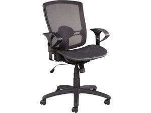 Alera ALEET4218 Etros Series Mesh Mid-Back Synchro Tilt Chair, Mesh Back/Seat, Black Alera ALEET4218 Etros Series Mesh Mid-Back Synchro Tilt Chair, Mesh Back/Seat, Black