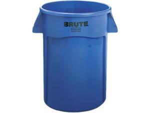 Rubbermaid Commercial 264360BLUE Brute Vented Trash Receptacle, Round, 44 gal., Blue Rubbermaid Commercial 264360BLUE Brute Vented Trash Receptacle, Round, 44 gal., Blue