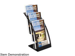 deflect-o 693604 Three-Tier Leaflet Holder, 6-3/4w x 6-15/16d x 13-5/16h, Black deflect-o 693604 Three-Tier Leaflet Holder, 6-3/4w x 6-15/16d x 13-5/16h, Black