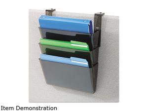 Deflect-o 73502RT 3 Pocket File Partition Set with Brackets, Letter, Smoke Deflect-o 73502RT 3 Pocket File Partition Set with Brackets, Letter, Smoke
