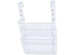 Deflect-o 73501RT 3 Pocket File Partition Set with Brackets, Letter, Clear Deflect-o 73501RT 3 Pocket File Partition Set with Brackets, Letter, Clear