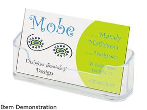 Deflect-o 70101 Horizontal Business Card Holder, 3 3/4w x 1 7/8h x 1 1/2d, Clear Deflect-o 70101 Horizontal Business Card Holder, 3 3/4w x 1 7/8h x 1 1/2d, Clear