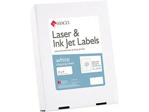 Maco ML-1000B White All-Purpose Labels, 2 x 4, 2500/Box Maco ML-1000B White All-Purpose Labels, 2 x 4, 2500/Box