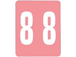 Smead 67498 AM100RN Color-Coded Labels, Number 8, 1-1/2w x 1 -7/8h, Pink, 250 Labels/Roll Smead 67498 AM100RN Color-Coded Labels, Number 8, 1-1/2w x 1 -7/8h, Pink, 250 Labels/Roll