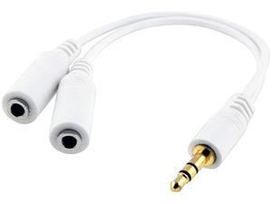 Insten Headset Splitter Compatible with Blackberry Z10, White Insten Headset Splitter Compatible with Blackberry Z10, White