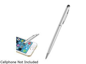 Insten Silver 2-in-1 Capacitive Touch Screen Stylus Ballpoint Pen 1880737 Insten Silver 2-in-1 Capacitive Touch Screen Stylus Ballpoint Pen 1880737