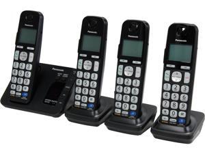 Panasonic KX-TGE234B 1.9 GHz DECT 6.0 4X Handsets Expandable Digital Cordless Answering System with 4 Handsets Integrated Answering Machine Panasonic KX-TGE234B 1.9 GHz DECT 6.0 4X Handsets Expandable Digital Cordless Answering System with 4 Handsets Integrated Answering Machine