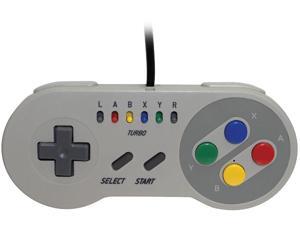 Emio 00112 The Edge Super Gamepad for SNES Classic, NES Classic, Wii U, PC White Emio 00112 The Edge Super Gamepad for SNES Classic, NES Classic, Wii U, PC White