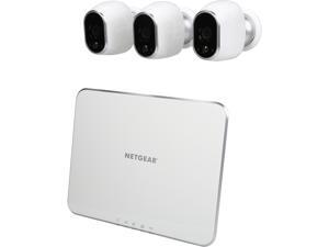 Arlo Smart Home Security Camera System - 3 HD, 100% Wire-Free, Indoor / Outdoor Cameras with Night Vision Battery Powered - VMS3330-100NAS Arlo Smart Home Security Camera System - 3 HD, 100% Wire-Free, Indoor / Outdoor Cameras with Night Vision Battery Powered - VMS3330-100NAS