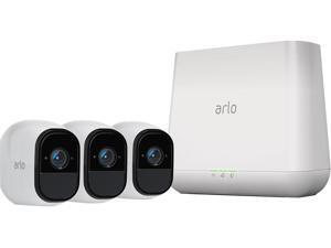 Arlo Pro Smart Security System 3 Wire-Free HD Camera with Siren, Audio | Indoor / Outdoor | Night Vision Rechargeable Battery Powered - VMS4330-100NAS Arlo Pro Smart Security System 3 Wire-Free HD Camera with Siren, Audio | Indoor / Outdoor | Night Vision Rechargeable Battery Powered - VMS4330-100NAS