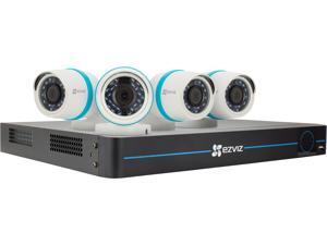 EZVIZ 8 Channel HD 1080p PoE IP NVR Security System w/ 2TB HDD and 4 Weatherproof 1080p PoE Bullet IP Cameras, Works with Alexa and Google Home Using IFTTT (BN-1824A2) EZVIZ 8 Channel HD 1080p PoE IP NVR Security System w/ 2TB HDD and 4 Weatherproof 1080p PoE Bullet IP Cameras, Works with Alexa and Google Home Using IFTTT (BN-1824A2)