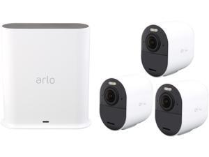 Arlo Ultra 4K UHD Wire-Free 3 Camera System, Indoor/Outdoor Security Cameras with Color Night Vision, 180° View, 2-Way Audio, Spotlight & Siren, Works with Google Home & Alexa, (VMS5340) Arlo Ultra 4K UHD Wire-Free 3 Camera System, Indoor/Outdoor Security Cameras with Color Night Vision, 180° View, 2-Way Audio, Spotlight & Siren, Works with Google Home & Alexa, (VMS5340)