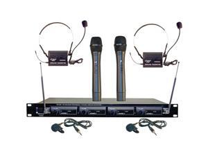 PylePro PDWM4300 4 Mic VHF Wireless Rack Mount Microphone System PylePro PDWM4300 4 Mic VHF Wireless Rack Mount Microphone System