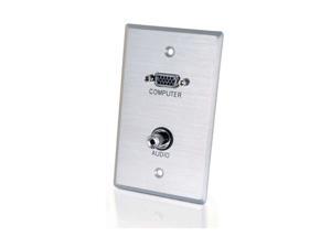 C2G 40505 Single Gang HD15 VGA + 3.5mm Wall Plate C2G 40505 Single Gang HD15 VGA + 3.5mm Wall Plate