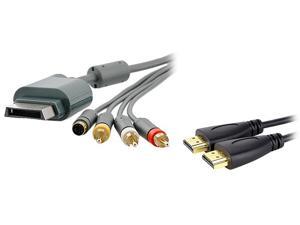 Insten Model 1647382 6 ft. 1X AV Composite and S-Video Cable compatible with Microsoft Xbox 360 / Xbox 360 Slim Insten Model 1647382 6 ft. 1X AV Composite and S-Video Cable compatible with Microsoft Xbox 360 / Xbox 360 Slim