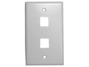 Vanco 820102 2 Ports White Multi-Media Keystone Wall Plates Vanco 820102 2 Ports White Multi-Media Keystone Wall Plates