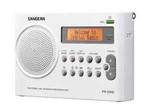 Sangean AM / FM Weather Alert Rechargeable Compact Radio PR-D9W Sangean AM / FM Weather Alert Rechargeable Compact Radio PR-D9W