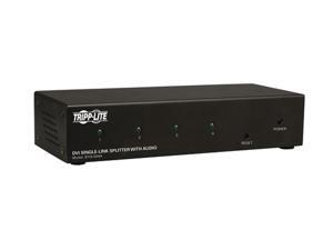 Tripp Lite DVI Single Link Video / Audio Splitter/Booster, 4-Port B116-004A Tripp Lite DVI Single Link Video / Audio Splitter/Booster, 4-Port B116-004A