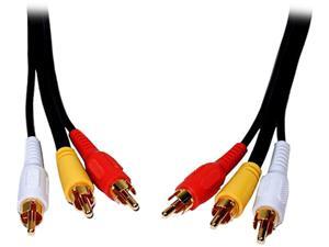 Comprehensive Model 3RCA-3RCA-25ST 25 ft Standard Series General Purpose 3 RCA Video Cable Male to Male Comprehensive Model 3RCA-3RCA-25ST 25 ft Standard Series General Purpose 3 RCA Video Cable Male to Male