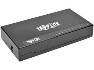 Tripp Lite 8-Port Gigabit Ethernet Switch, Desktop, Unmanaged Network Switch, 10/100/1000 Mbps, RJ45, Plastic Housing (NG8P)