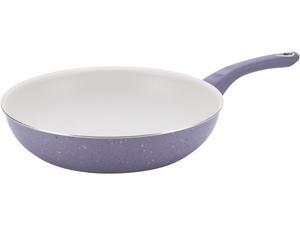 FARBERWARE New Traditions Speckled Aluminum Nonstick 12-1/2-Inch Deep Skillet, Lavender FARBERWARE New Traditions Speckled Aluminum Nonstick 12-1/2-Inch Deep Skillet, Lavender