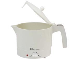 Elite Cuisine EHP-001 32oz. Electric Hot Pot with Egg Cooker & Steam Rack, white Elite Cuisine EHP-001 32oz. Electric Hot Pot with Egg Cooker & Steam Rack, white