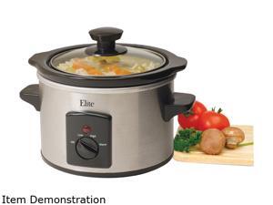 Elite MST-250XS Stainless Steel 1.5 Qt. Mini Slow Cooker Elite MST-250XS Stainless Steel 1.5 Qt. Mini Slow Cooker