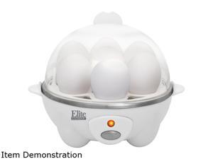 Elite Cuisine EGC-007 Automatic Easy Egg Cooker, 7 Eggs, White Elite Cuisine EGC-007 Automatic Easy Egg Cooker, 7 Eggs, White