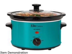 Elite MST-275XT Turquoise 2 Qt. Gourmet Slow Cooker, 2 quart, Turquoise Elite MST-275XT Turquoise 2 Qt. Gourmet Slow Cooker, 2 quart, Turquoise