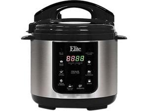 Elite Platinum EPC-414 4Qt. Electric Stainless Steel Pressure Cooker with 9 Functions, Black Elite Platinum EPC-414 4Qt. Electric Stainless Steel Pressure Cooker with 9 Functions, Black