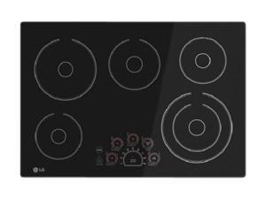 LG 30" Electric Cooktops, Black LCE3010SB LG 30" Electric Cooktops, Black LCE3010SB