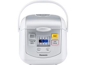 Panasonic SR-ZC075W Silver/White 4 Cups (uncooked) Microcomputer Controlled Rice Cooker - White / Silver Panasonic SR-ZC075W Silver/White 4 Cups (uncooked) Microcomputer Controlled Rice Cooker - White / Silver