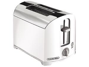 Hamilton Beach 22632 White & Chrome Proctor Silex 2 Slice Toaster, White & Chrome Hamilton Beach 22632 White & Chrome Proctor Silex 2 Slice Toaster, White & Chrome
