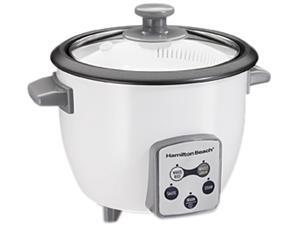 Hamilton Beach 37506 Digital 6 Cups Rice Cooker and Food Steamer, White Hamilton Beach 37506 Digital 6 Cups Rice Cooker and Food Steamer, White