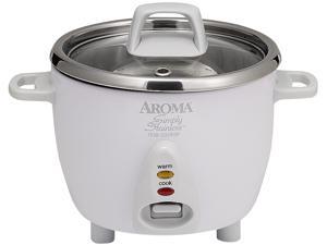 AROMA ARC-757SG White Simply Stainless 14-Cup Rice Cooker AROMA ARC-757SG White Simply Stainless 14-Cup Rice Cooker