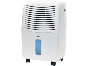 Haier DE45EM 45 Pint Capacity Portable Electronic Air Dehumidifier with Drain, White Haier DE45EM 45 Pint Capacity Portable Electronic Air Dehumidifier with Drain, White