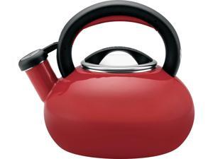 Circulon 56586 Red 1.5-Quart Sunrise Teakettle, Rhubarb Red Circulon 56586 Red 1.5-Quart Sunrise Teakettle, Rhubarb Red