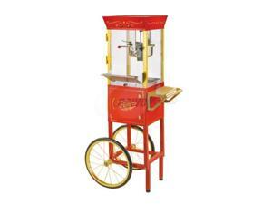 Nostalgia 53-Inch Commercial 8-Ounce Popcorn Cart, Red CCP510 Nostalgia 53-Inch Commercial 8-Ounce Popcorn Cart, Red CCP510