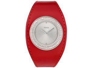 Guess Women's White Crystal Red Leather Guess Women's White Crystal Red Leather