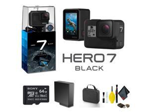 GoPro HERO7 Black Action Camera With 64GB Memory Card Case Plus More - Starter Bundle GoPro HERO7 Black Action Camera With 64GB Memory Card Case Plus More - Starter Bundle