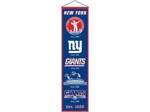 New York Giants 8 in. x 32 in. Heritage Banner New York Giants 8 in. x 32 in. Heritage Banner