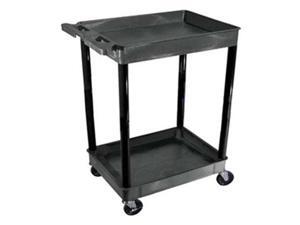 Luxor TC11-B Two Tub Shelf Utility Cart Luxor TC11-B Two Tub Shelf Utility Cart
