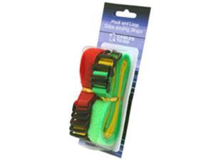 C2G 29856 11in Hook-and-Loop Cable Management Wrap Multipack (12 pack) - Bright Multi-Color (TAA Compliant) C2G 29856 11in Hook-and-Loop Cable Management Wrap Multipack (12 pack) - Bright Multi-Color (TAA Compliant)