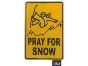 Seaweed Surf Co SN5 12X18 Aluminum Sign Pray For Snow (Girl) Seaweed Surf Co SN5 12X18 Aluminum Sign Pray For Snow (Girl)