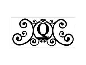Village Wrought Iron HP-OD-Q House Plaque Letter Q Village Wrought Iron HP-OD-Q House Plaque Letter Q