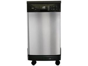 SUNPENTOWN SD-9241SS 18 in. Portable Dishwasher - Stainless Steel SUNPENTOWN SD-9241SS 18 in. Portable Dishwasher - Stainless Steel